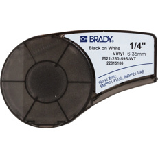 Картридж Brady M21-250-430 6.35 мм/6.4 м полиэстер, черный на прозрачном (brd139755)